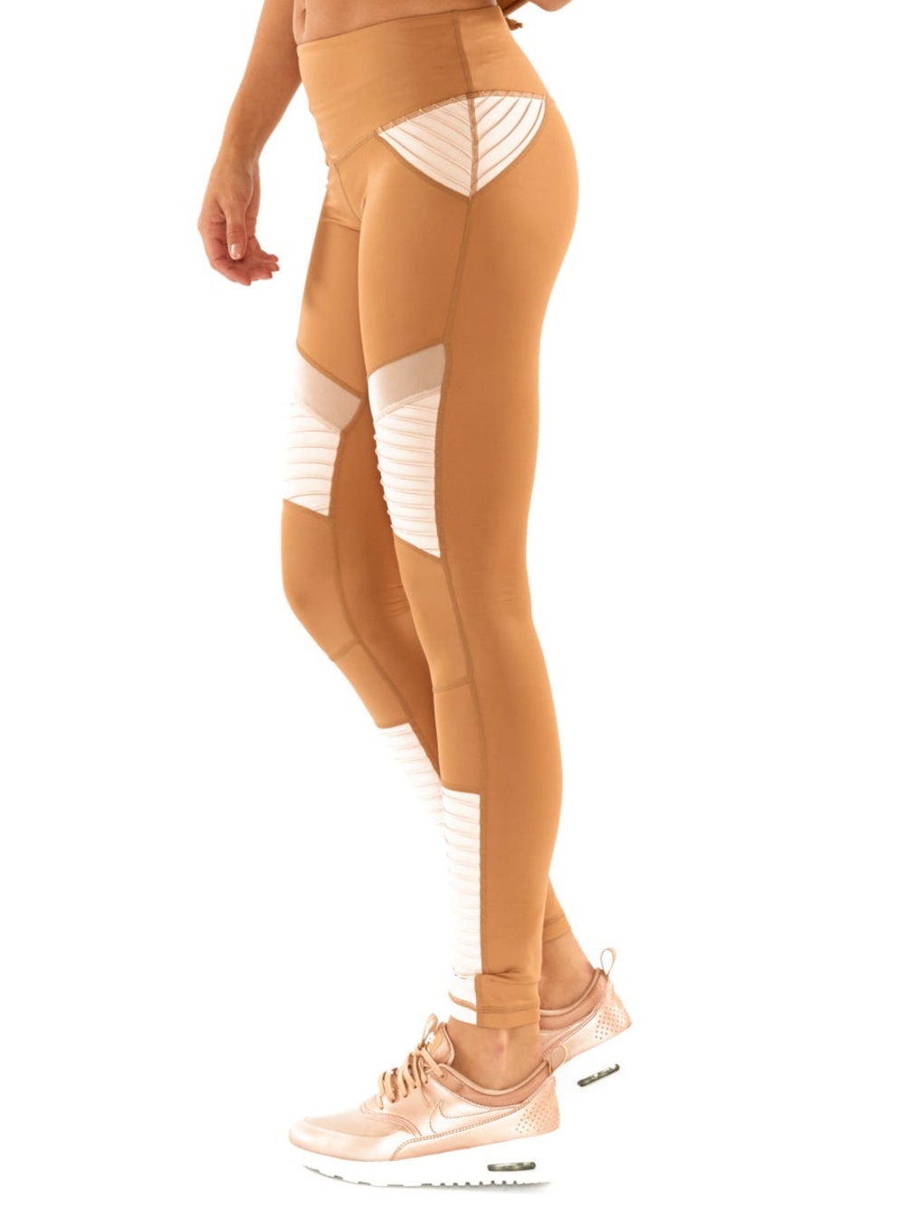 L'URV Fever Pitch Moto Legging in tan